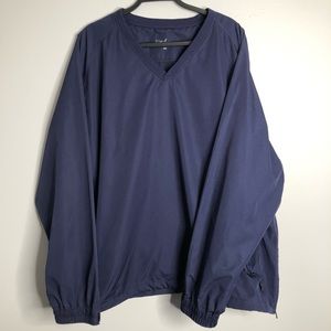 Walter Hagen XXL Golf Windbreaker V-Neck Pullover w/ Zip Pockets and Side Zips